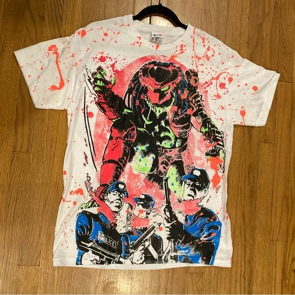 Authentic Backstock Co Predator Megaprint All Over Print Neon Tee One of a Kind